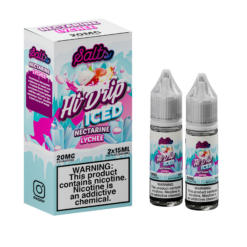 Hi Drip ICED Salts Nectarine Lychee eJuice