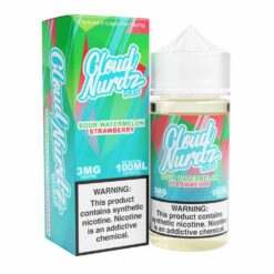 Cloud Nurdz TFN Iced Sour Watermelon Strawberry 100mL