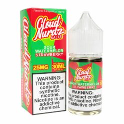Cloud Nurdz TFN Salts Sour Watermelon Strawberry 30mL