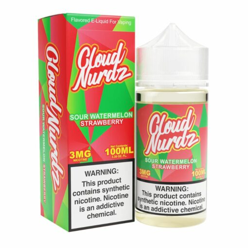 Cloud Nurdz TFN Sour Watermelon Strawberry 100mL