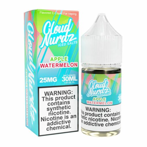Cloud Nurdz TFN Salts ICED Apple Watermelon 30mL