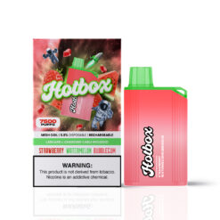 Hot box Disposable Vape 7500 Puffs Strawberry Watermelon Bubblegum