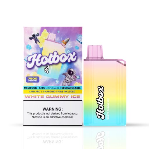 Hotbox Disposable Vape Puffs White Gummi Ice