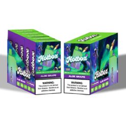 Hotbox disposable vape puff wholesale aloe grape