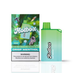 Hotbox disposable vape 7500 puffs wholesale Crisp Menthol