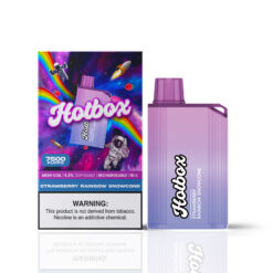 Hotbox disposable vape 7500 puffs wholesale Strawberry Rainbow Snowcone