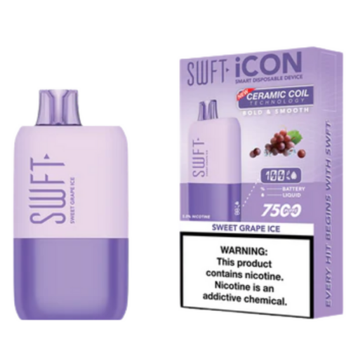 SWFT Icon Disposable Vape | 7500 Puff -Sweet Grape Ice