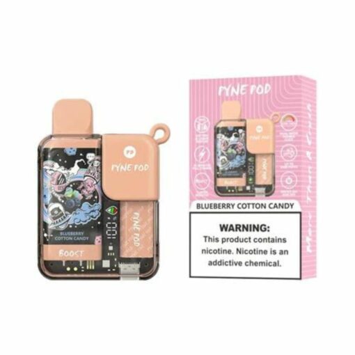 Pyne Pod Boost Disposable Vape 8500 Puffs Blueberry Cotton Candy