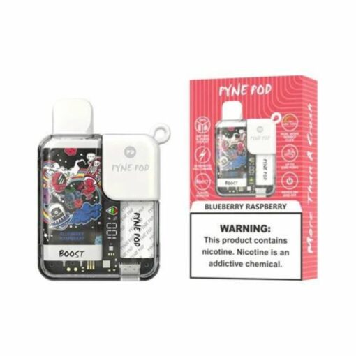 Pyne Pod Boost Disposable Vape 8500 Puffs Blueberry Raspberry