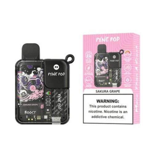 Pyne Pod Boost Disposable Vape 8500 Puffs Sakura Grape