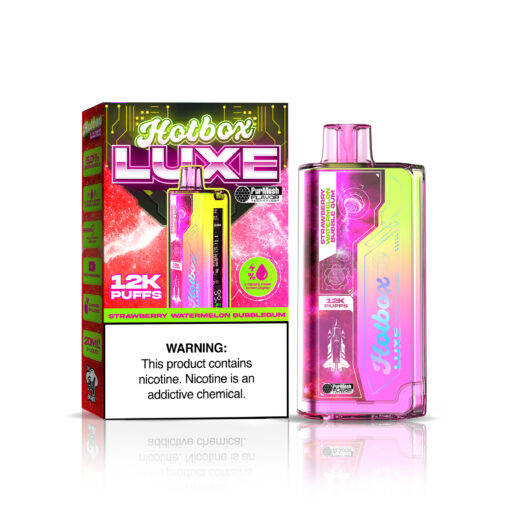 Hotbox Luxe Vape 12k Puffs Strawberry Watermelon Bubblegum
