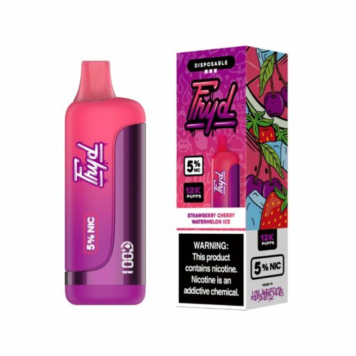 FRYD Disposable Vape 12000 Puffs Strawberry Cherry Watermelon Ice