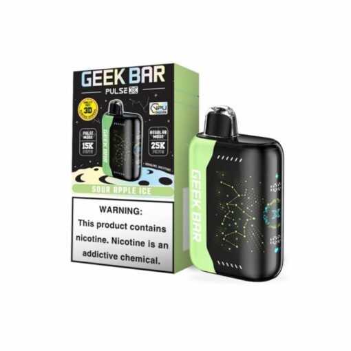 Geek Bar Pulse X Disposable Vape 25000 Puffs Sour Apple Ice