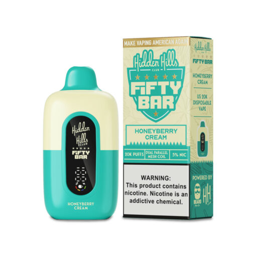 Hidden Hills Club x Fifty Bar Disposable Vape - 20000 Puffs - Image 4