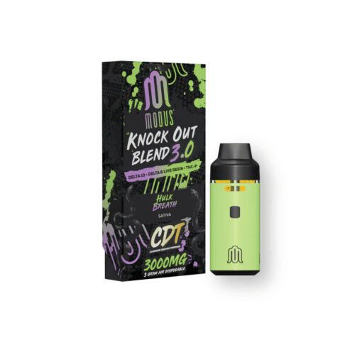 Modus - Knock Out Blend D10 + THC-P + D8 + CDT Disposable | 3G - Image 3