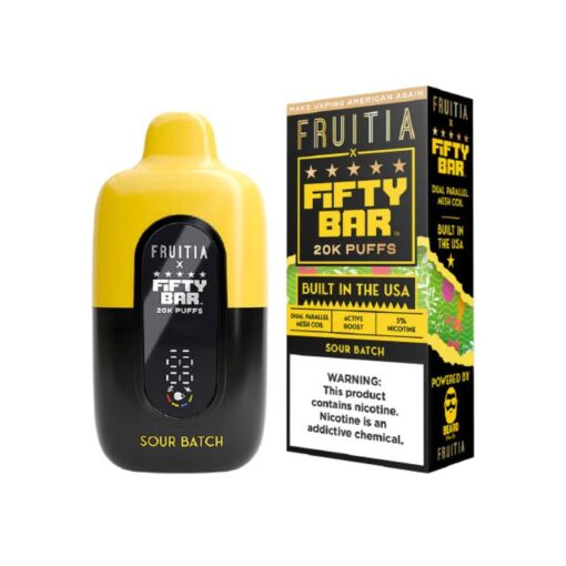 Fifty Bar x Fruitia Disposable Vape - 20000 Puffs - Image 2